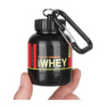 [GD] Gold Standard Whey Protein Supplement Keychain with 200ml Capacity / ro-0048