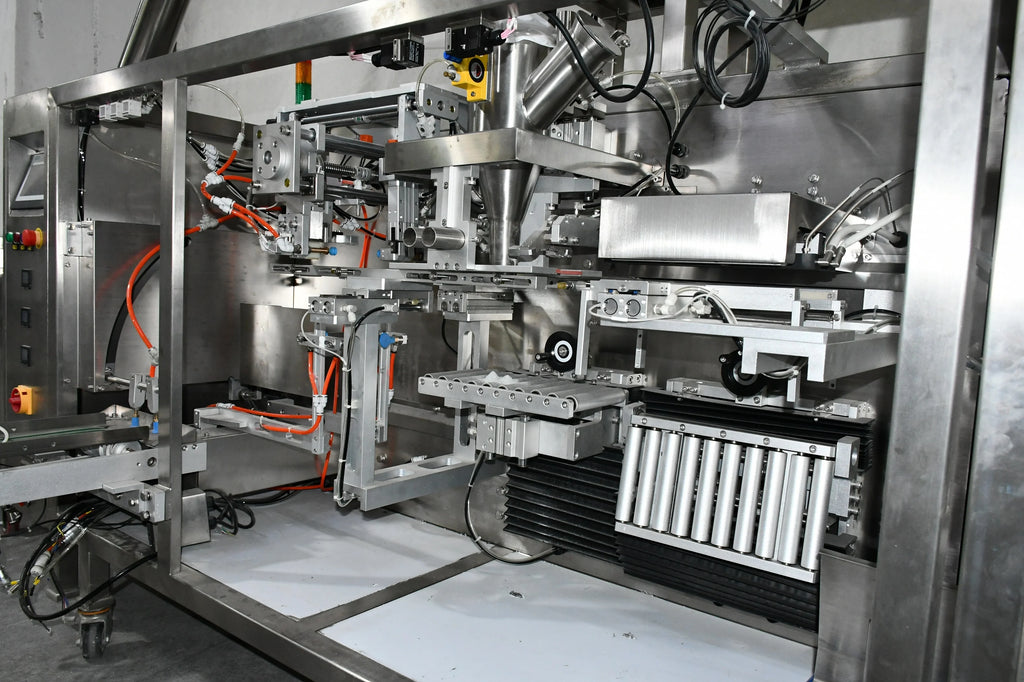 Whey Protein Powder Filling Machine Stand-up Zipper Bag Packing Scoop Massive Gainer Milk Powder Doypack Packing Machine