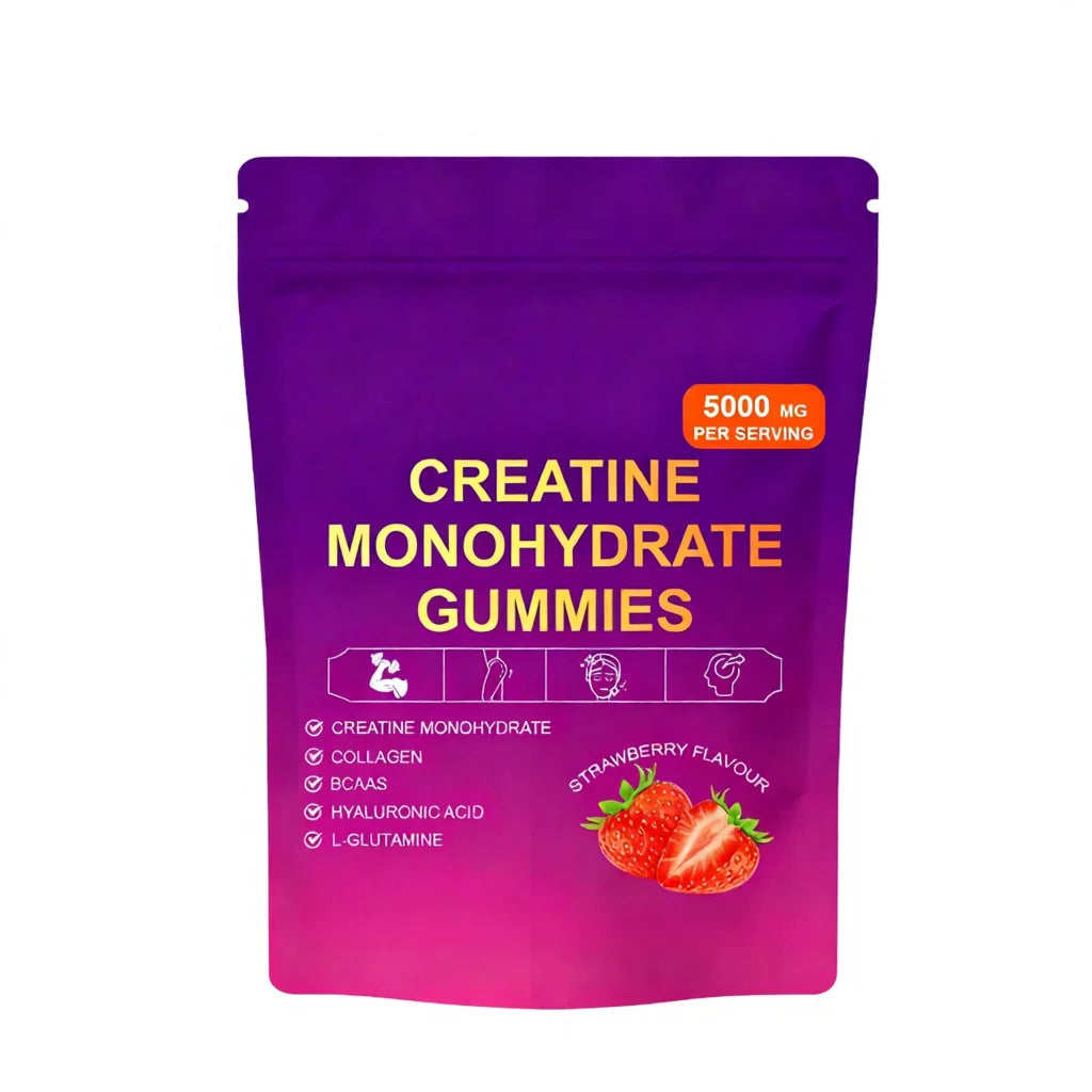 Lyonsbarry OEM Creatine M-hydrate Gummies Collagen BCAAS Hyaluronic Acid Vitamins Natural Beauty Energy Sugar Free Adult
