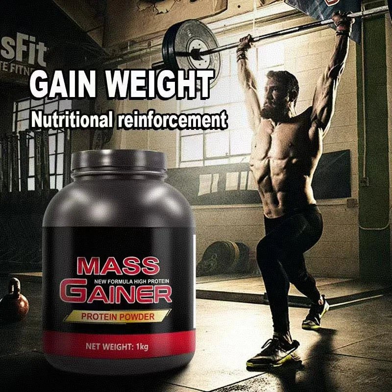 Adult Mass Gainer Whey Protein Powder Creatine Supplement for Fast Muscle Building Fitness Sports Weight Gain