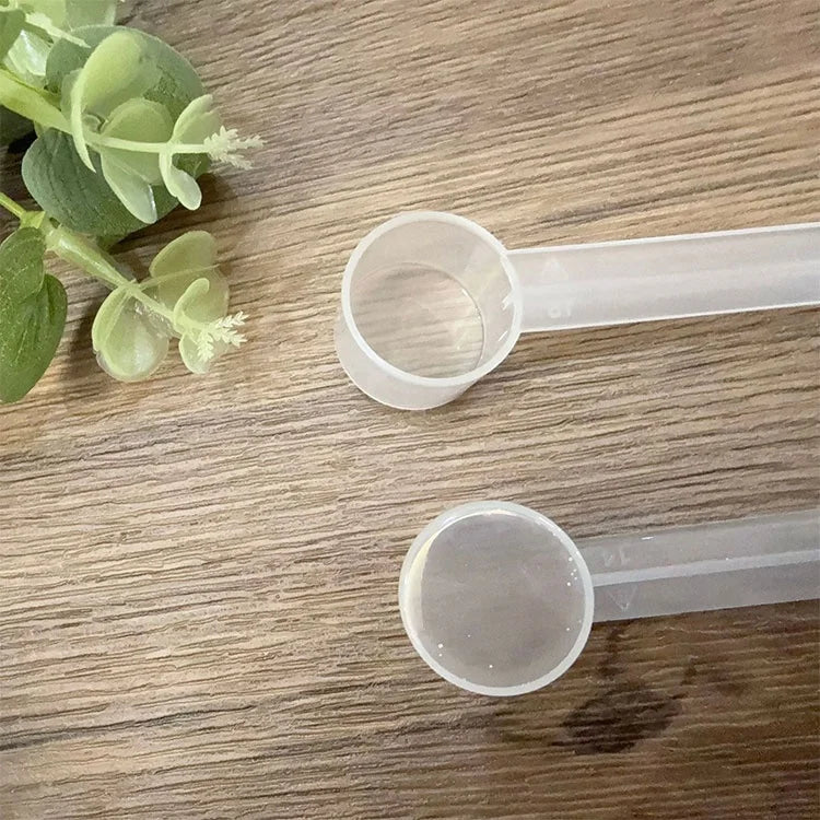 For Creatine Coffee Grains Spices Powders and Other Dry Goods BPA Free Fits in Jars Short Handle 5 CC 5 ML Clear Plastic Scoops