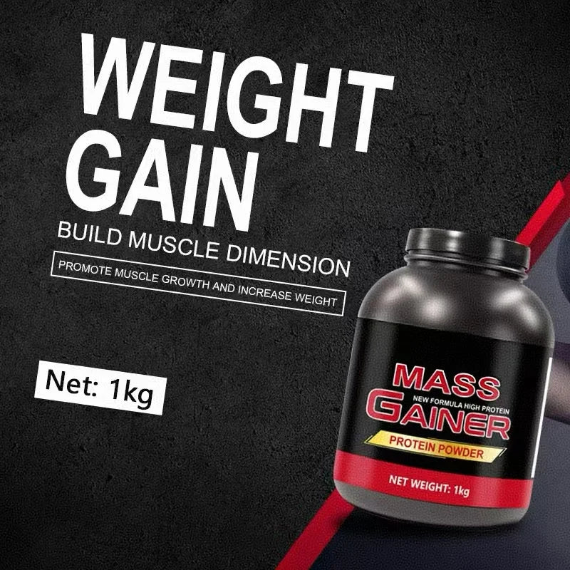 Adult Mass Gainer Whey Protein Powder Creatine Supplement for Fast Muscle Building Fitness Sports Weight Gain