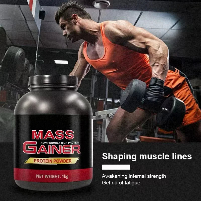 Adult Mass Gainer Whey Protein Powder Creatine Supplement for Fast Muscle Building Fitness Sports Weight Gain