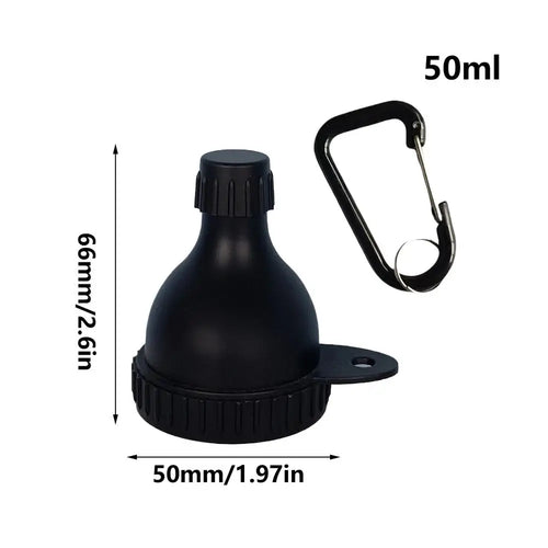 50ml Protein Powder Funnel with Carabiner - Moistureproof Portable