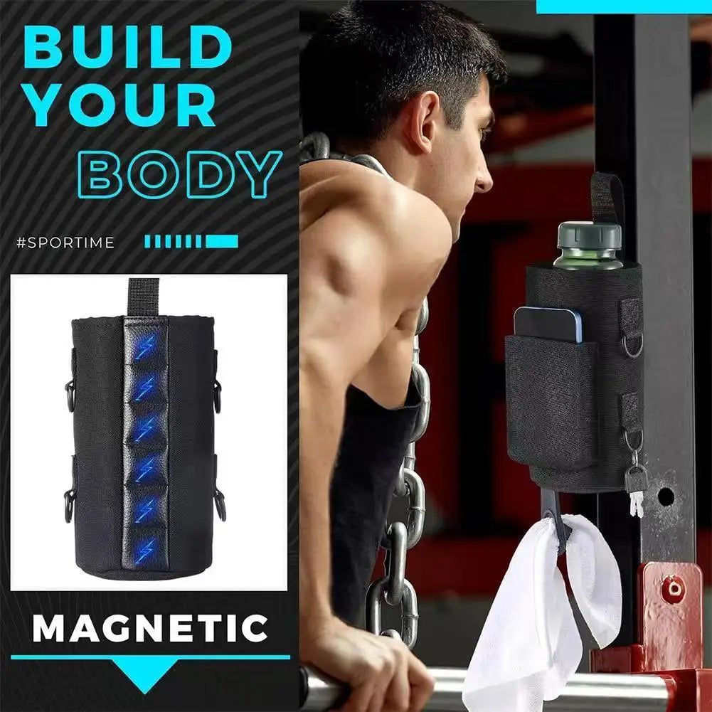 Magnetic Bottle Bag Gym Bag Sling Bag With Shoulder Strap Phone Holder Crossbody Bag Gym Accessories Organizer For Men And Women