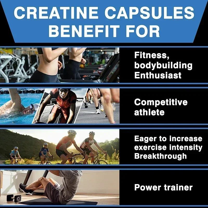 Creatine Monohydrate - Enhance Muscle Strength, Promote Muscle Recovery and Growth, and Improve Athletic Performance Vegan