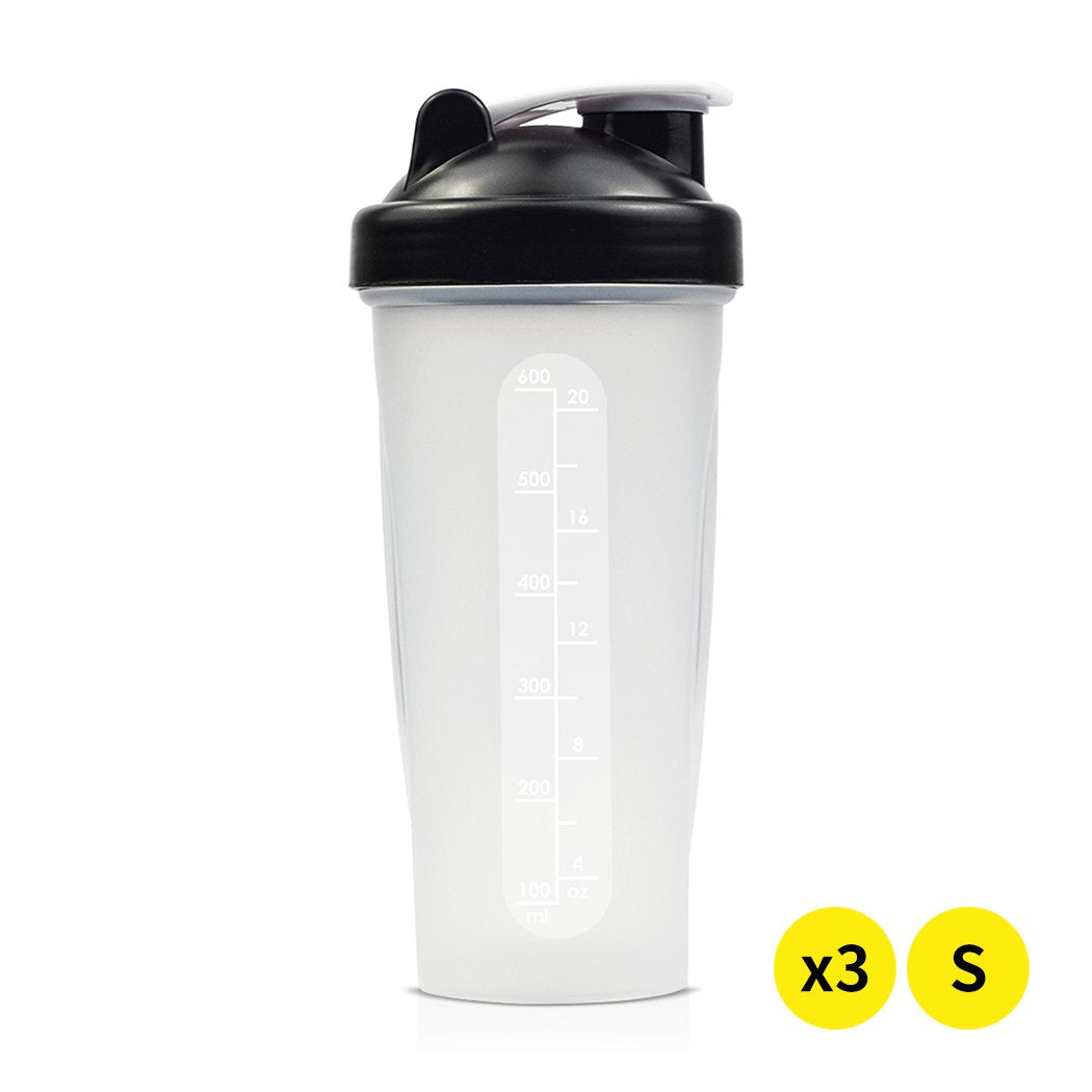 3x 700ml GYM Protein Supplement Drink Blender Mixer Shaker Shake Ball